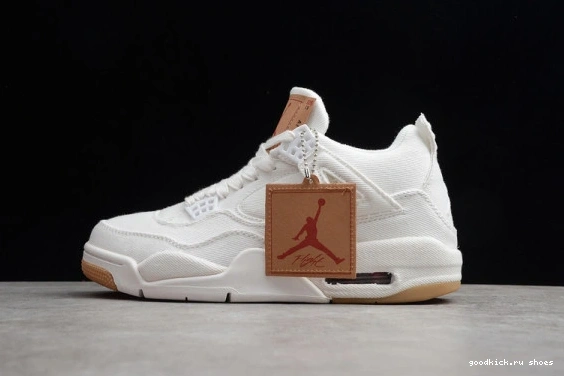 (Levi's 100 AO2571 Levi's 100 Jordan AO2571 4 Retro White Air Tag) 0328